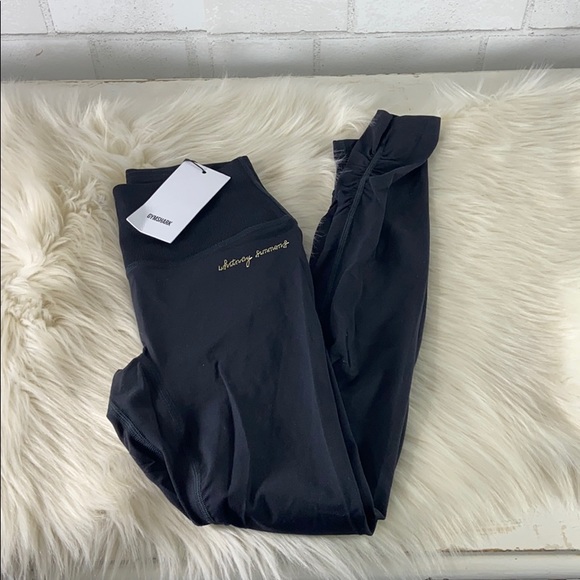 GYMSHARK High Waisted Whitney Rib Waist Leggings - Picture 4 of 9